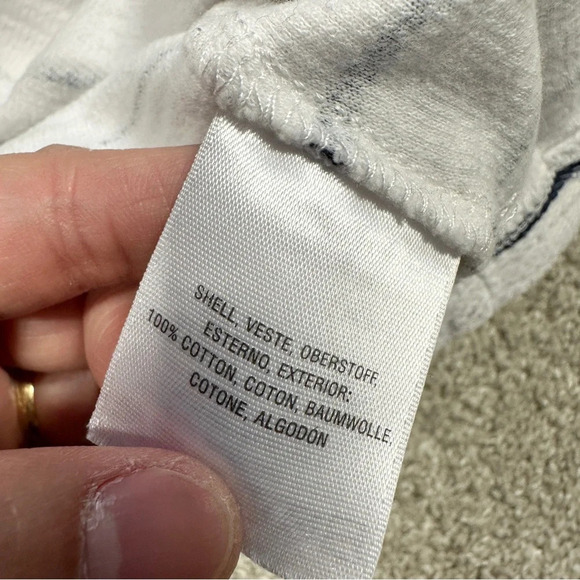 Anthropologie Postmark Flutterwork Top Sleeveless Navy White Striped Size XS - Picture 9 of 11